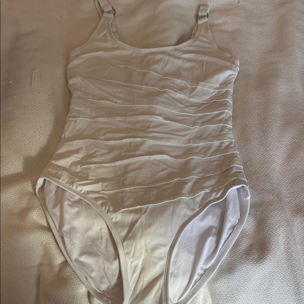 Calvin Klein Elegant White One-Piece Swimsuit size 12